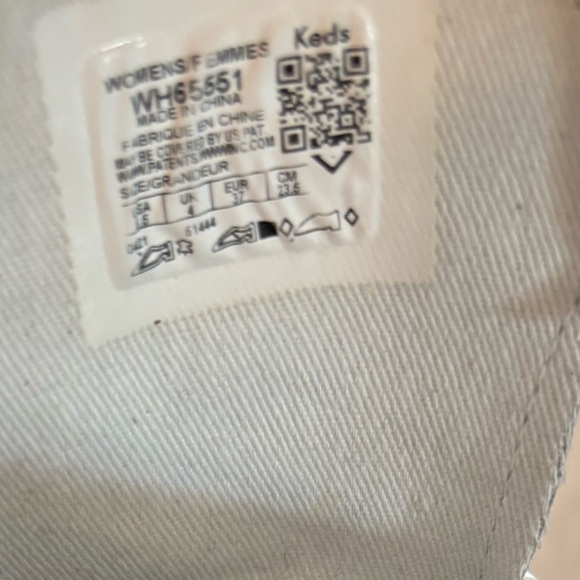 Keds Triple Up Leather Rainbow People White Platform Sneakers size 6.5 - Picture 4 of 7